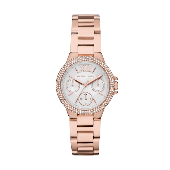 Michael Kors Camille Rose Gold Tone Bracelet Watch