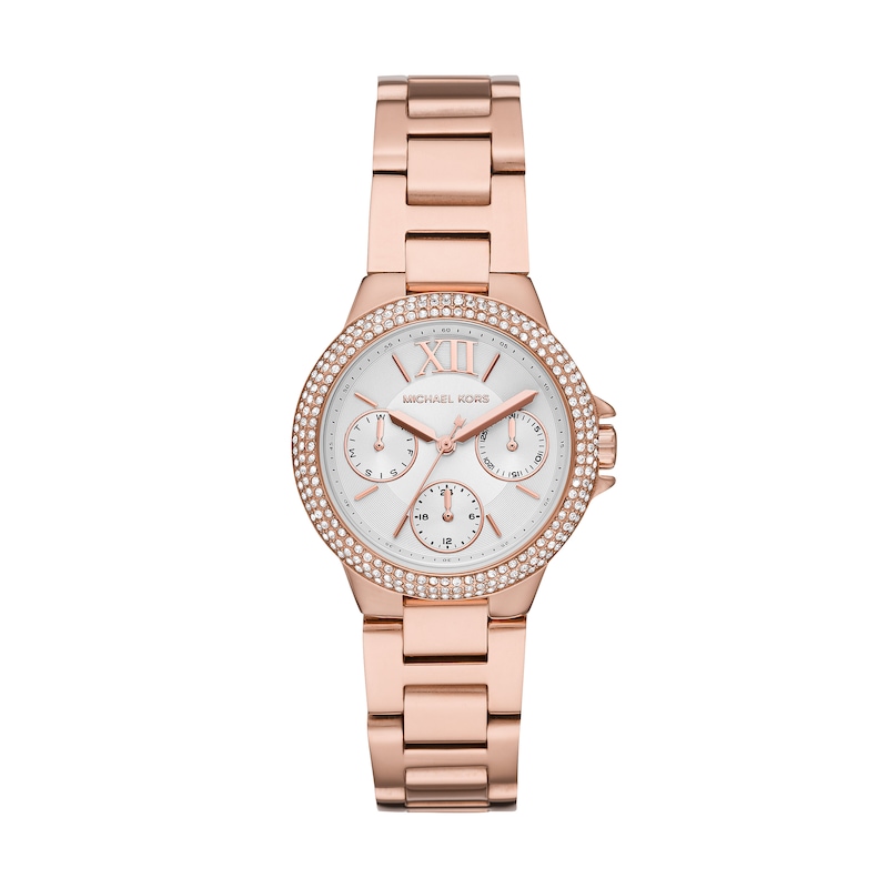 Michael Kors Camille Rose Gold-Tone Bracelet Watch