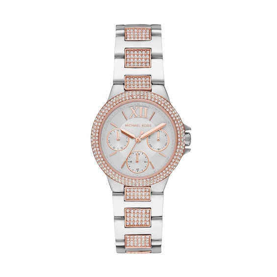Michael Kors Camille Ladies Crystal Two Tone Bracelet Watch