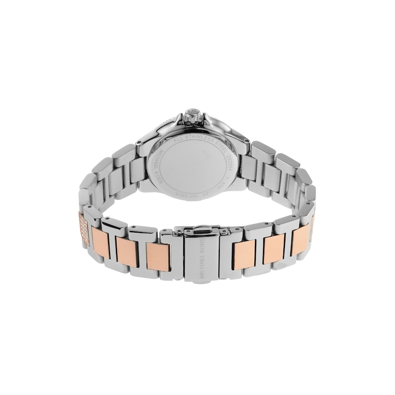 Michael Kors Camille Ladies' Crystal Two-Tone Bracelet Watch