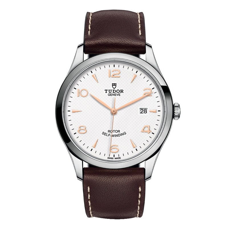 Tudor 1926 Men's Brown Leather Strap Watch