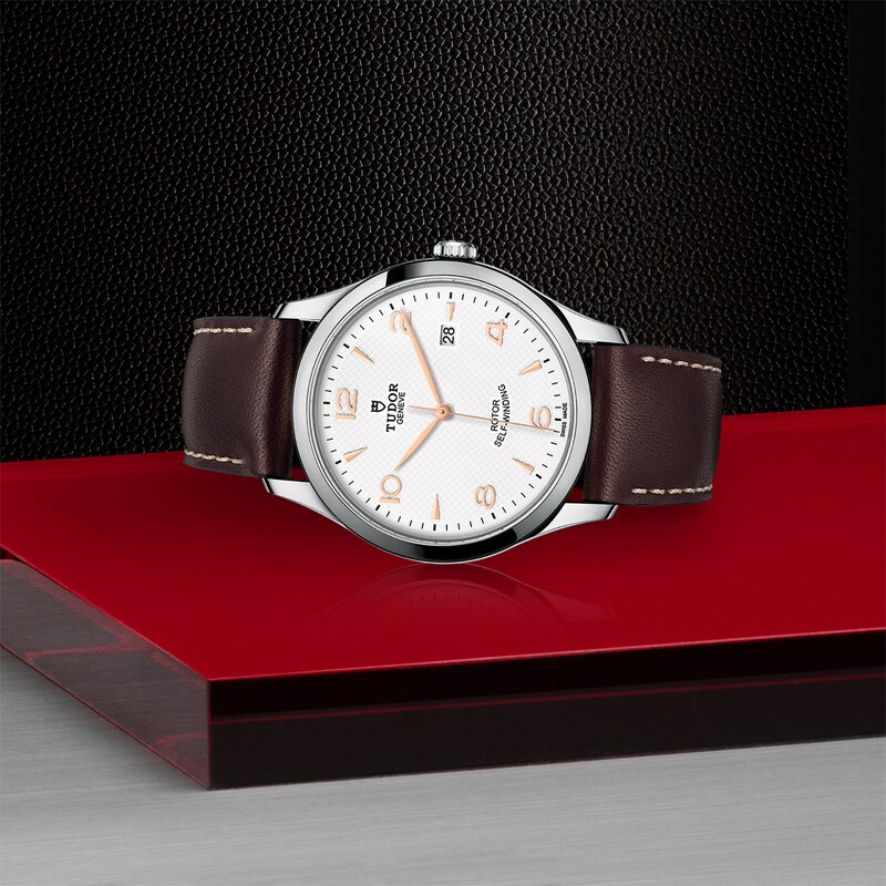 Tudor 1926 Men's Brown Leather Strap Watch
