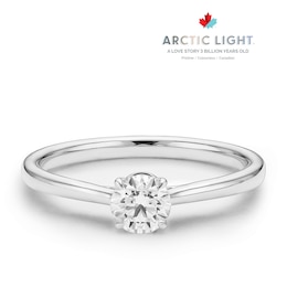Engagement Ring Arctic Light Platinum Round Solitaire 0.35ct Diamond Ring