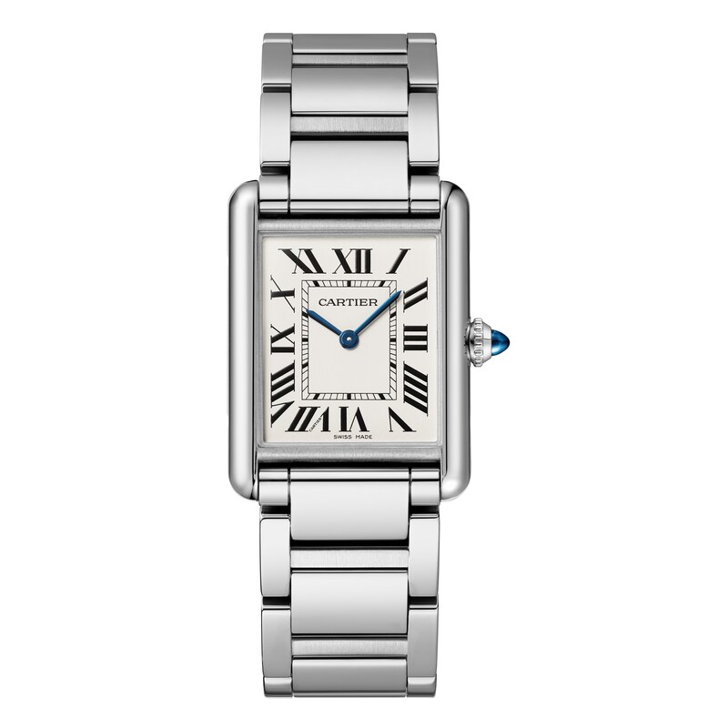 Cartier Tank Must Large Bracelet Watch with white dial