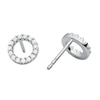 Thumbnail Image 1 of Michael Kors Sterling Silver Kors Brilliance Round Earrings