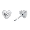 Thumbnail Image 1 of Michael Kors Sterling Silver Kors Love Heart Stud Earrings