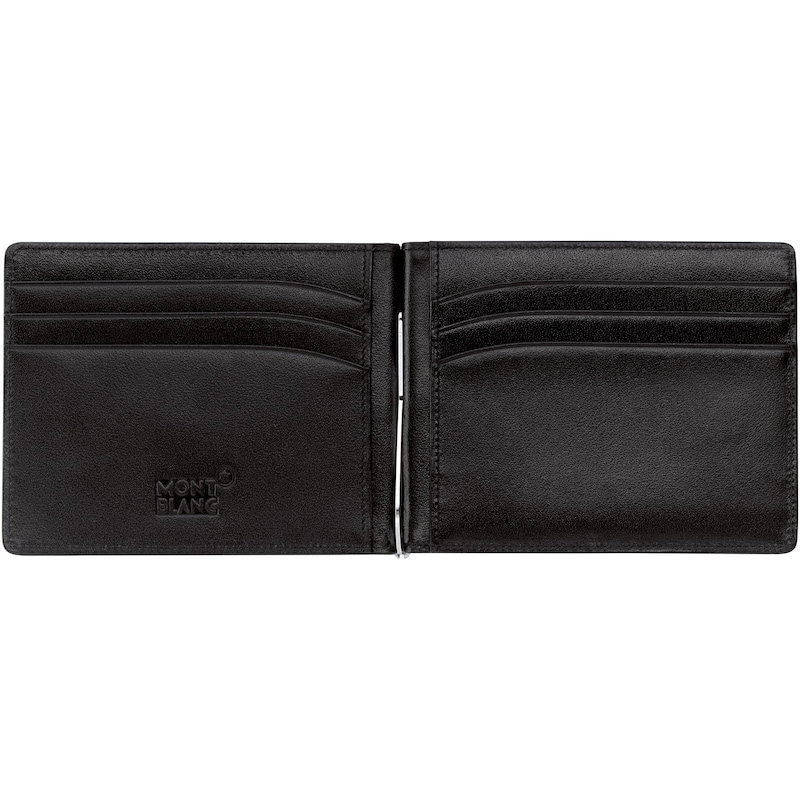 Montblanc Meisterstuck Black Leather 6cc Wallet & Money Clip