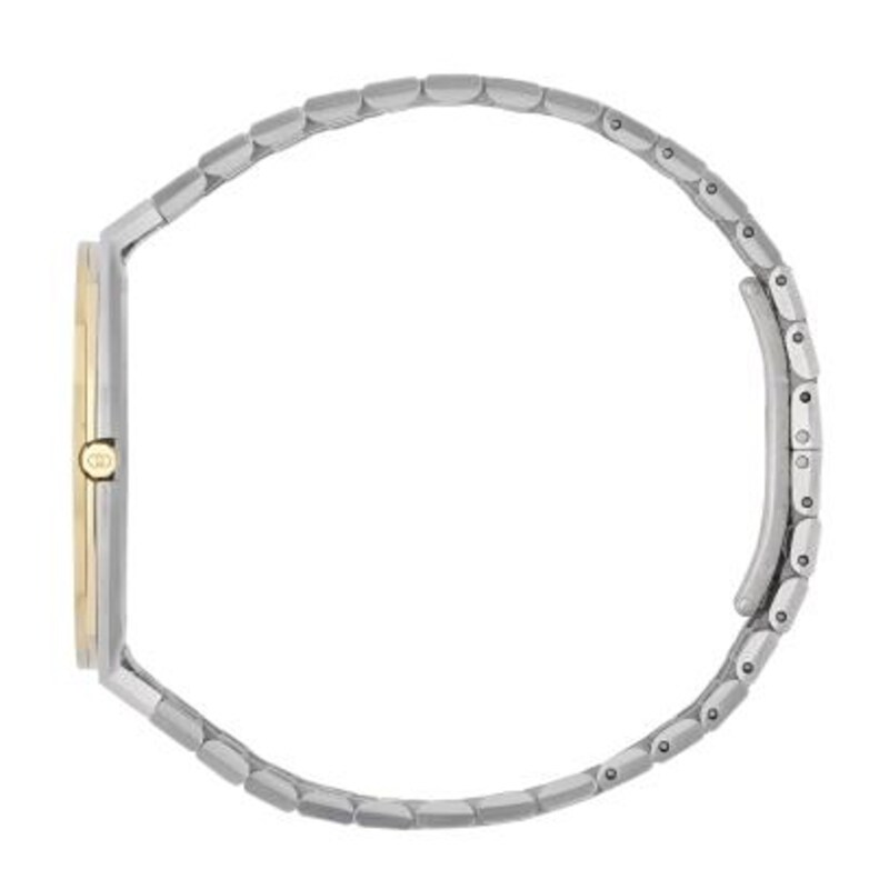 GUCCI 25H Gold-Tone Dial & Stainless Steel Bracelet Watch