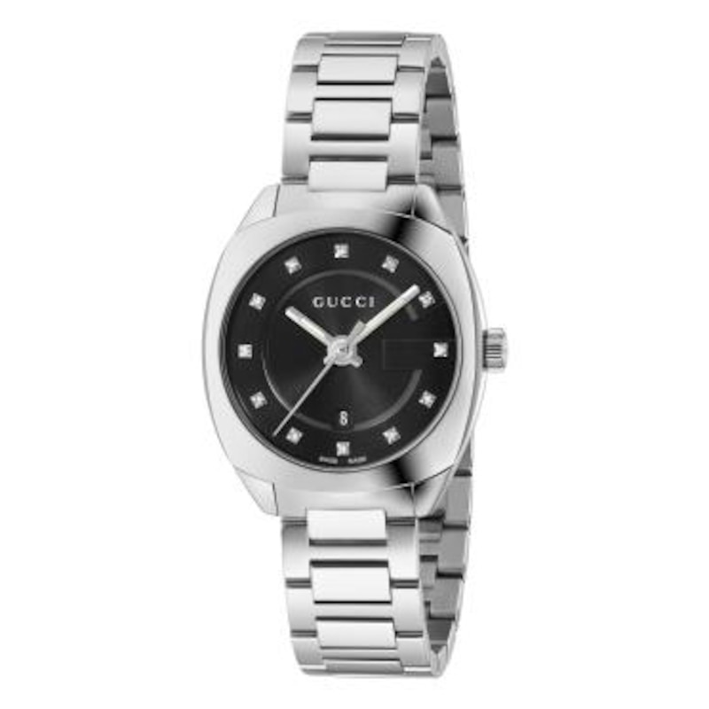 Gucci GG2570 Diamond & Stainless Steel Bracelet Watch