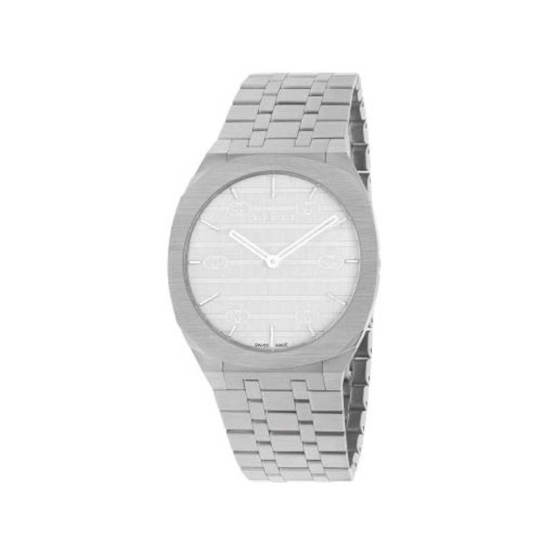 GUCCI 25H White Dial Bracelet Watch