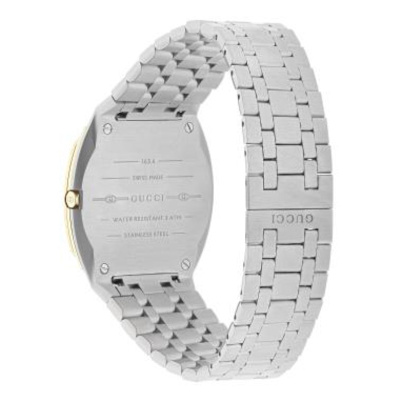 GUCCI 25H Gold-Tone Dial Bracelet Watch