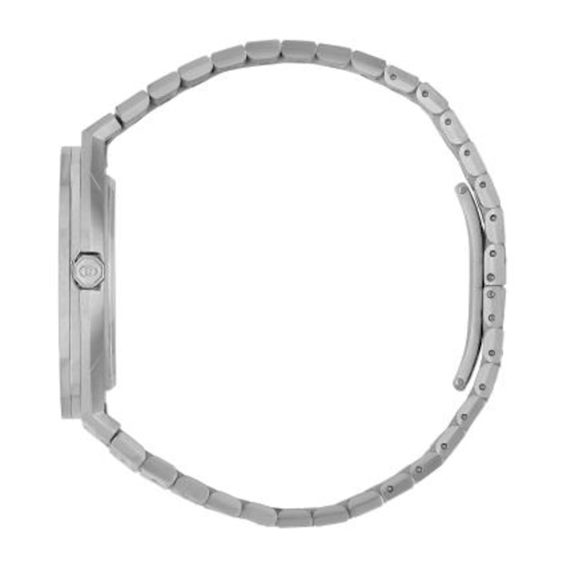 GUCCI 25H Silver-Tone Dial Bracelet Watch