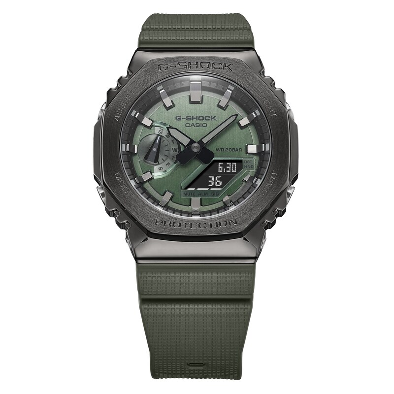 G-Shock GM-2100B-3AER Men's Green Rubber Strap Watch