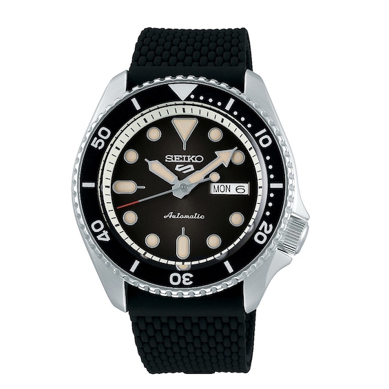 Seiko 5 Sports SKX Series Automatic Silicone Strap Watch
