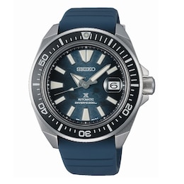 Seiko Prospex Save The Ocean King Samurai Blue Dial Silicone Strap Watch