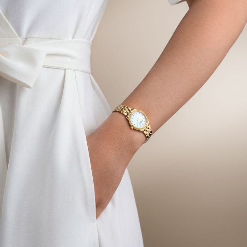 Main Image 4 of Raymond Weil Toccata Classic 24mm Lab Grown Diamond Bezel & Yellow Gold PVD Watch