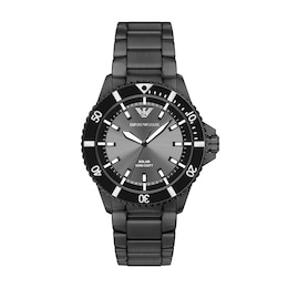 Emporio Armani World Explorer Men's 42mm Three-Hand Stainless Steel Watch