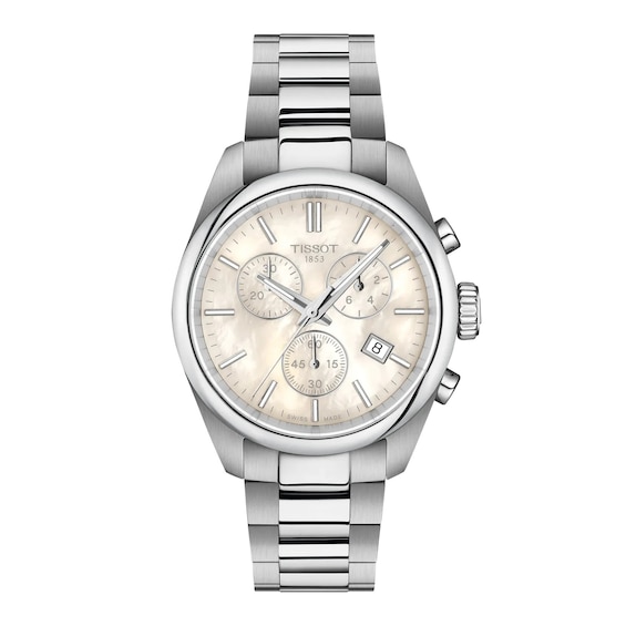 Tissot T1502171111100 PR 100 Quartz Chronograph (36mm) White Watch - Image 3