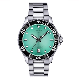 Tissot Seastar 1000 Turquoise Dial & Stainless Steel Watch