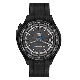 Tissot Pinarello 43mm Textured Black Leather Strap Watch