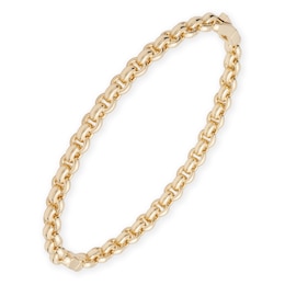 Lauren Ralph Lauren Gold Tone Rolo Chain Hinge Bangle