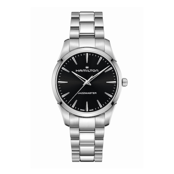 Men's Hamilton Jazzmaster 40Mm Black Dial & Stainless Steel Watch