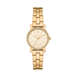 Michael Kors Corey Women's 28mm Gold Tone Bracelet Watch