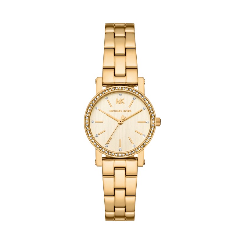 Main Image 1 of Michael Kors Corey Women's 28mm Gold Tone Bracelet Watch