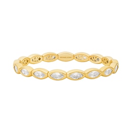 Michael Kors Women's Gold-Tone Marquise Stretch Tennis Bracelet