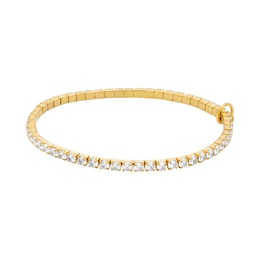 Michael Kors Women's Gold-Tone Stretch Tennis Bracelet