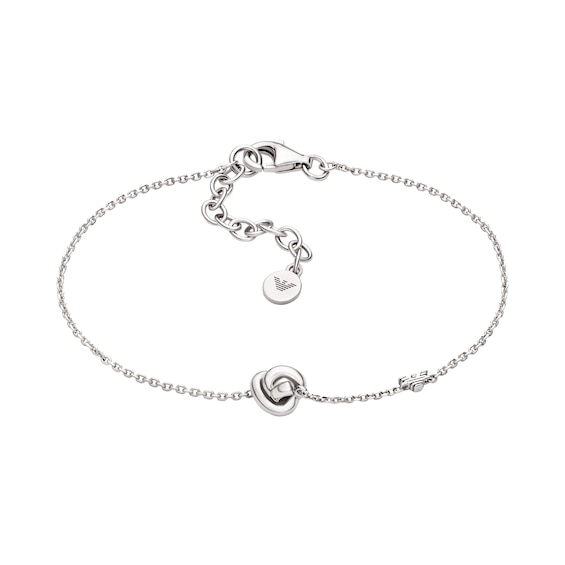 Women's Emporio Armani Sterling Silver Knot Bracelet