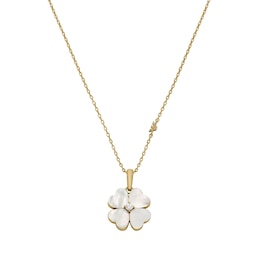 Emporio Armani Women's Mother of Pearl Clover Necklace