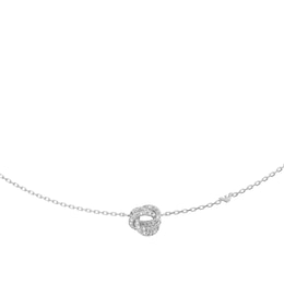 Emporio Armani Women's Silver-Tone Brass Station Necklace