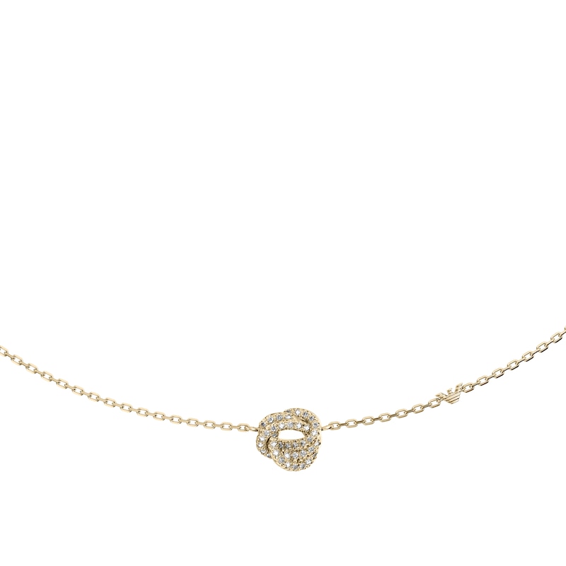 Main Image 1 of Emporio Armani Women's Gold-Tone Brass Station Necklace