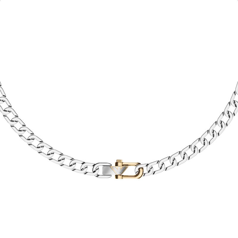 Main Image 1 of Emporio Armani Men's Two-Tone Stainless Steel Chain Necklace
