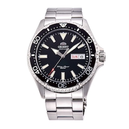 Orient Mako III Sports Divers Black Dial Stainless Steel Bracelet Watch