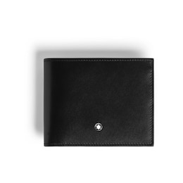 Montblanc Meisterstuck Black & Red Oak Leather 6CC Wallet