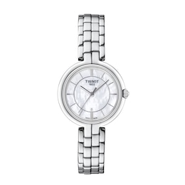 Tissot Flamingo 30mm Mother Of Pearl Dial & Stainless Steel Watch