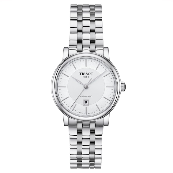 Women's Tissot Carson 30Mm Automatic Stainless Steel Bracelet Watch