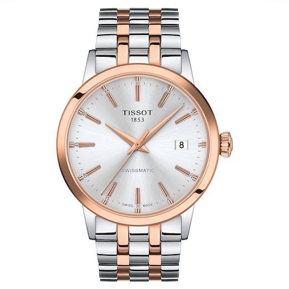 Men's Tissot Classic Dream Swissmatic 42Mm Stainless Steel & Rose Gold Pvd Watch