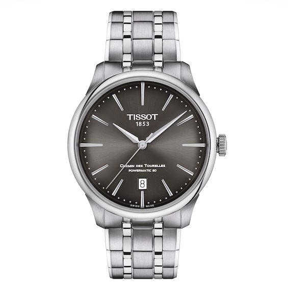 Men's Tissot Chemin Des Tourelles Powermatic 80 39Mm Stainless Steel Watch