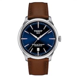 Tissot Chemin Des Tourelles Powermatic 80 42mm Brown Leather Strap Watch