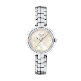 Tissot Flamingo 30mm Mother Of Pearl & Stainless Steel Watch