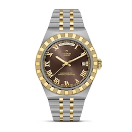 TUDOR Royal 40mm Brown Dial Yellow Gold & Stainless Steel Watch