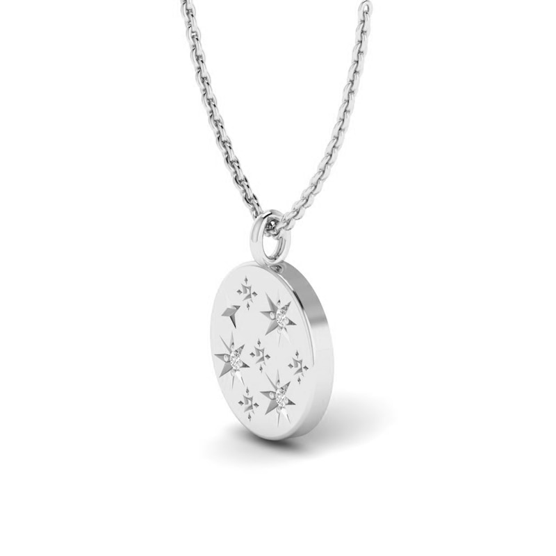 Main Image 2 of KLEORA Pure Modern Electrum™ Diamond Star Burst Disc Pendant