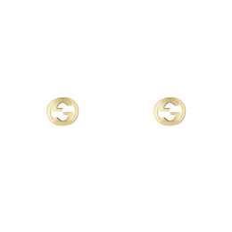 Gucci Interlocking 18ct Yellow Gold Small Stud Earrings