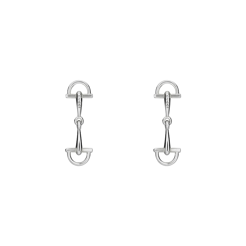 Main Image 1 of Gucci Staffa Sterling Silver Drop Earrings