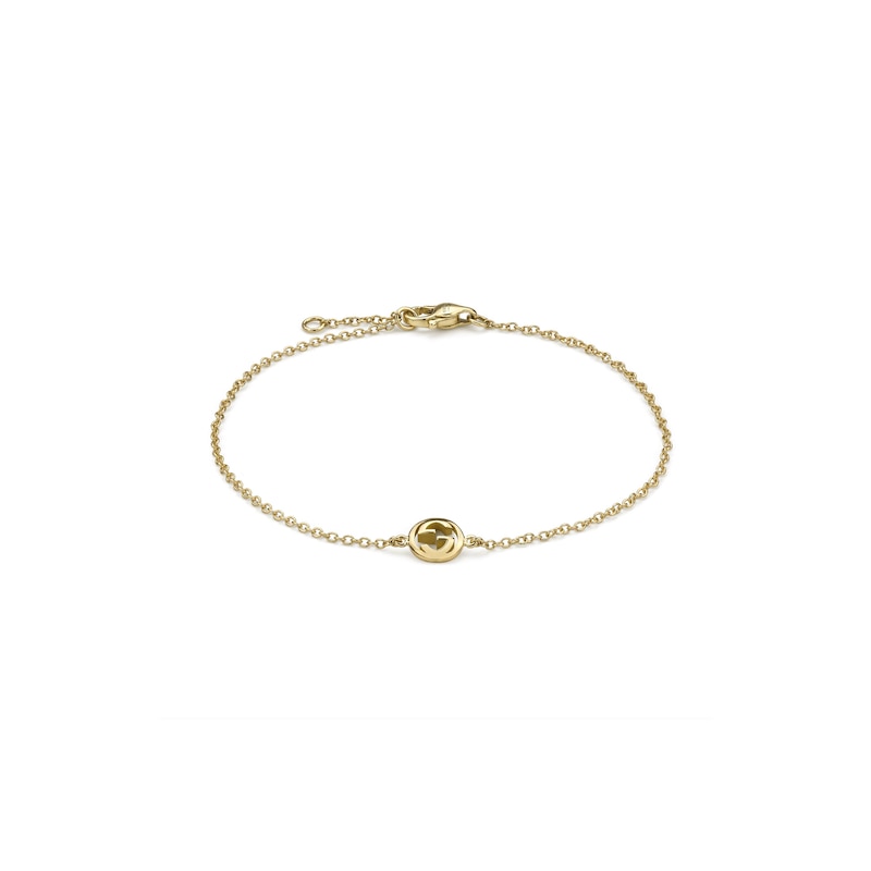 Main Image 1 of Gucci Interlocking 18ct Yellow Gold Chain Bracelet
