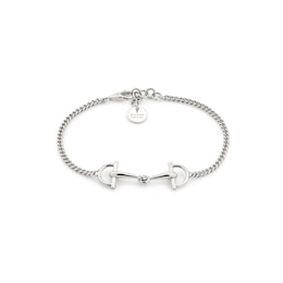 Gucci Staffa Sterling Silver Chain Bracelet