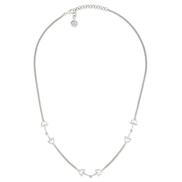 Gucci Staffa Sterling Silver Chain Necklace